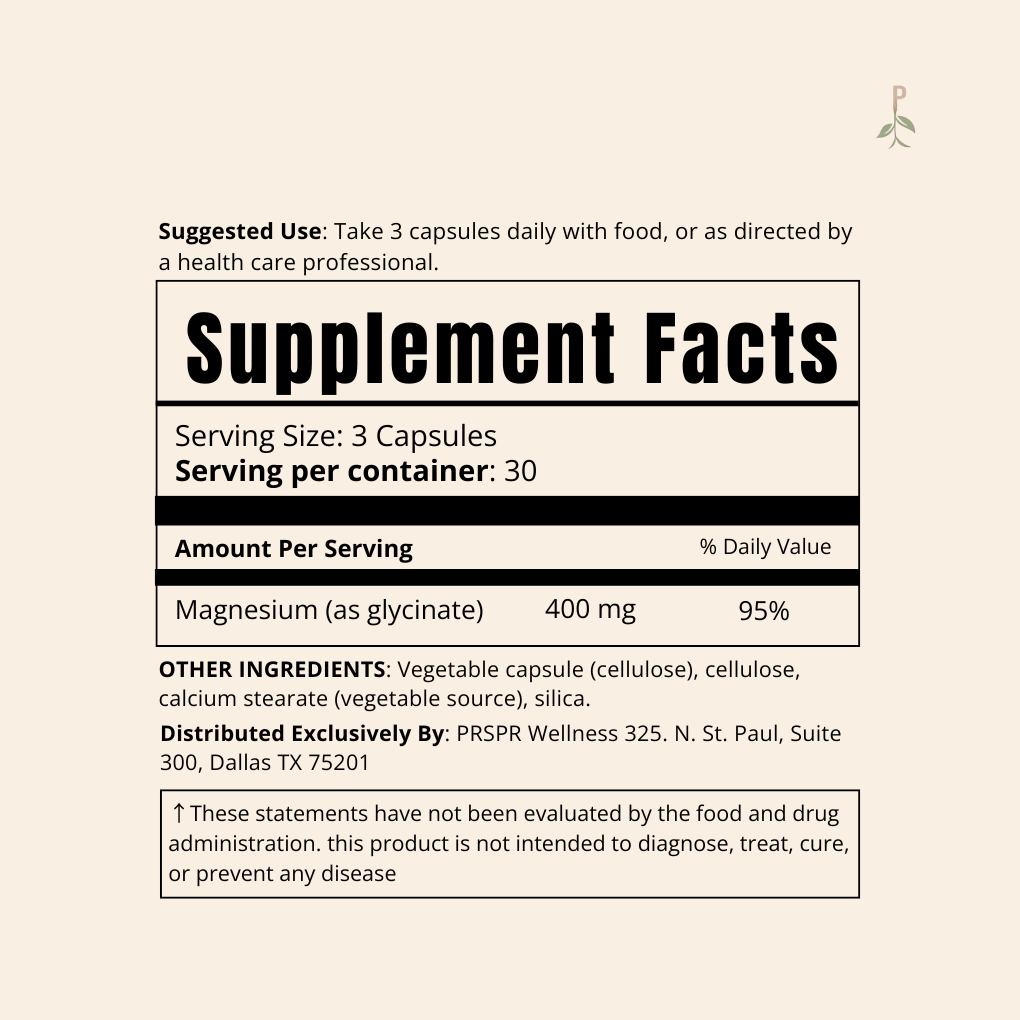 Magnesium Glycinate (30 Servings)
