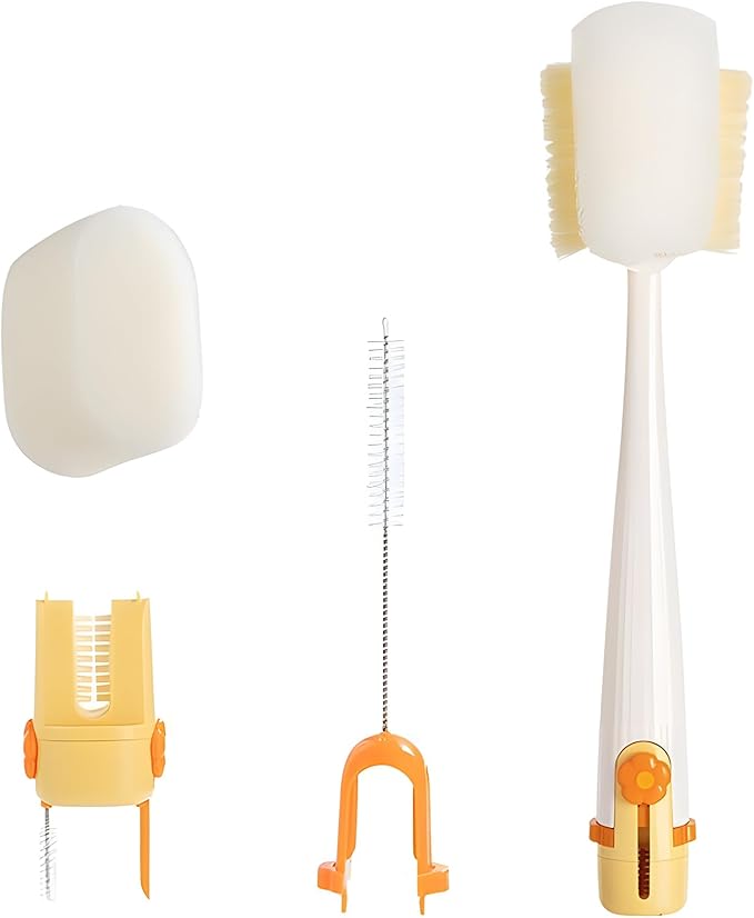 Multifunctional Cup Tool for Washing and Drying Kitchen Use Bottle Cup Brush Efficient