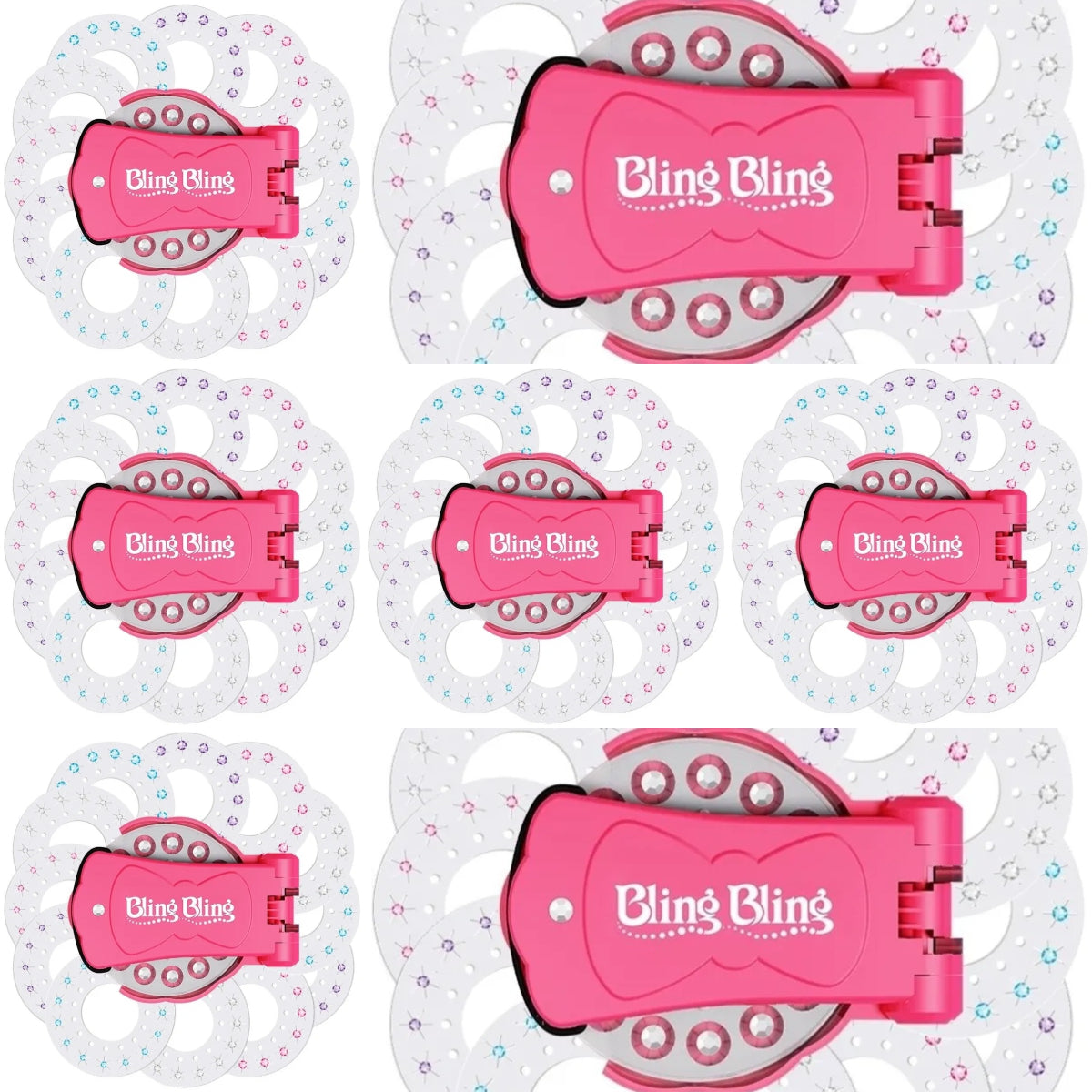 Glitter Diamond Styling Tools Hair Gemstone Styling Set + 180 colorful gemstones , No Heat Required Hair Styling Accessories