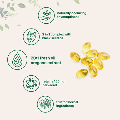 Fresh Extract Immune Support: Oregano Oil & Black Seed Oil Synergy