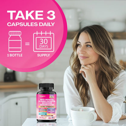 Myo Inositol Supplement (90 Vegan Capsules)