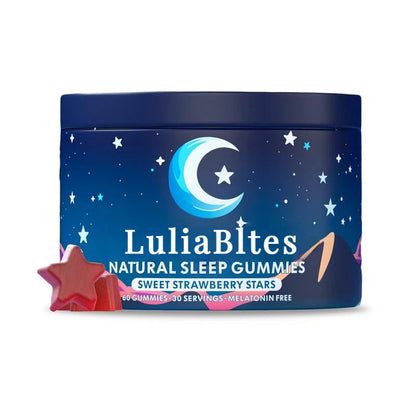 Natural Sleep Gummies - 30 Servings -Sweet Strawberry Stars