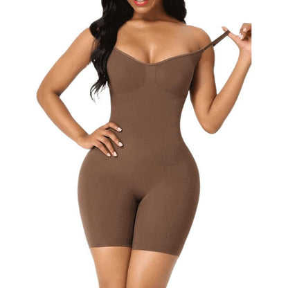 Tummy Control Bodysuit with Butt Lifting Shapewear for Women | FeelinGirl Seamless Spaghetti Strap Bodysuit