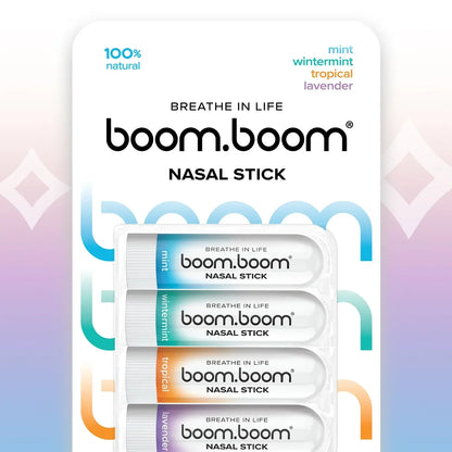 Nasal Stick (4 Pack) | Boosts Focus + Enhances Breathing | Aromatherapy Inhaler Made with Essential Oils