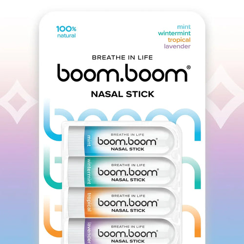 Nasal Stick (4 Pack) | Boosts Focus + Enhances Breathing | Aromatherapy Inhaler Made with Essential Oils