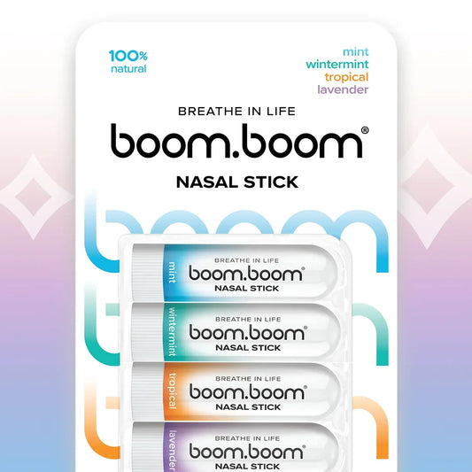 Nasal Stick (4 Pack) | Boosts Focus + Enhances Breathing | Aromatherapy Inhaler Made with Essential Oils