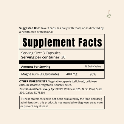 Magnesium Glycinate (30 Servings)