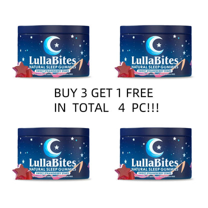 Natural Sleep Gummies - 30 Servings -Sweet Strawberry Stars
