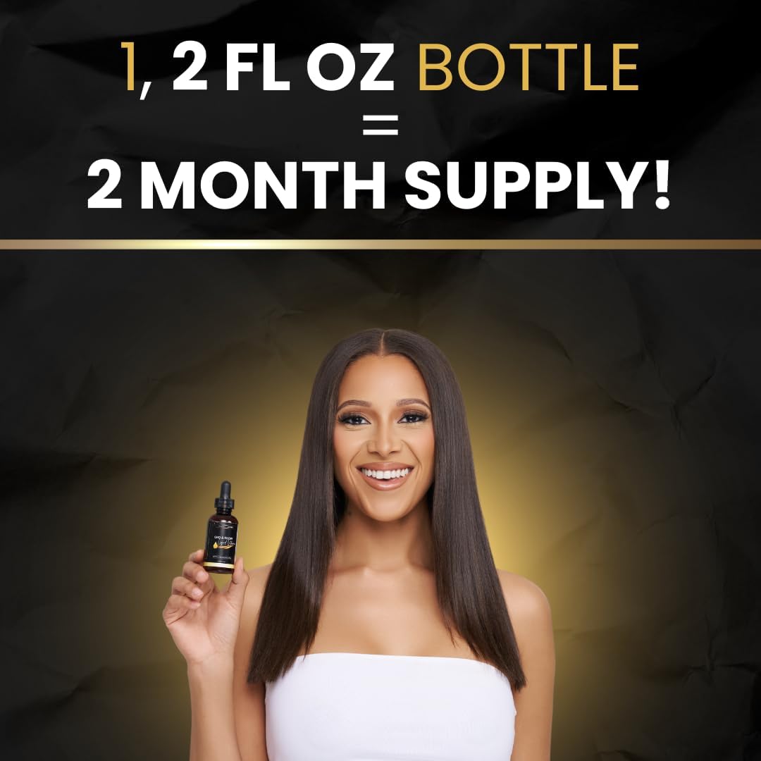 BASK & LATHER GRO & Glow Liquid Vitamin, Helps Support Healthy Hair, Skin & Nails, Cherry Flavor, 2 FL Oz