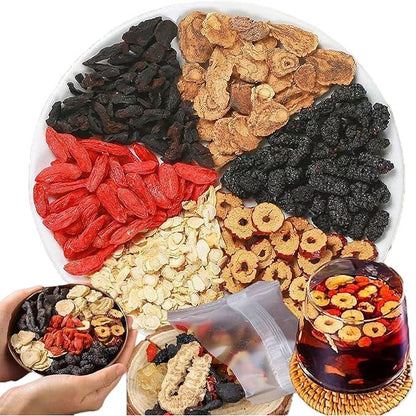 Ginseng Five Treasures Tea | Liver and Kidney Nourishing Vitality Tea | Natural Health Gift Box | Christmas Gift..