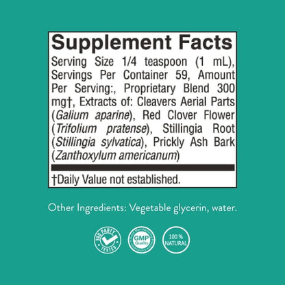 Nature's Sunshine Lymphatic Drainage, 2 Fl. Oz | Lymphatic Drainage Supplement Promotes The Efficient Drainage of The Lymphatic System to Promote Overall Health