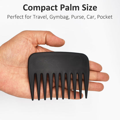 Professional Streaker Anti-Static Wide Tooth Detangling Comb - Handle  for Men Women Curly Wavy Hair