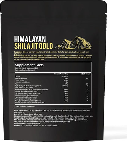 Pure Himalayan Shilajit Gummies