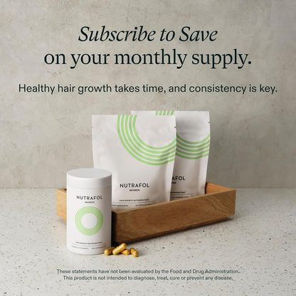Nutrafol - Natural Hair Growth Formula - Women's Supplements - Thicker & Stronger Hair Support - Daily Use