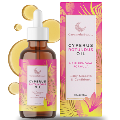 Cyperus Rotundus Oil - 60ml Natural Cyperus Rotundus Oil For Hair Removal, Moisturizing & Soothing Cyperus Oil For Reducing Body Hair Growth, Hair Removal Oil Ideal for All Skin Types