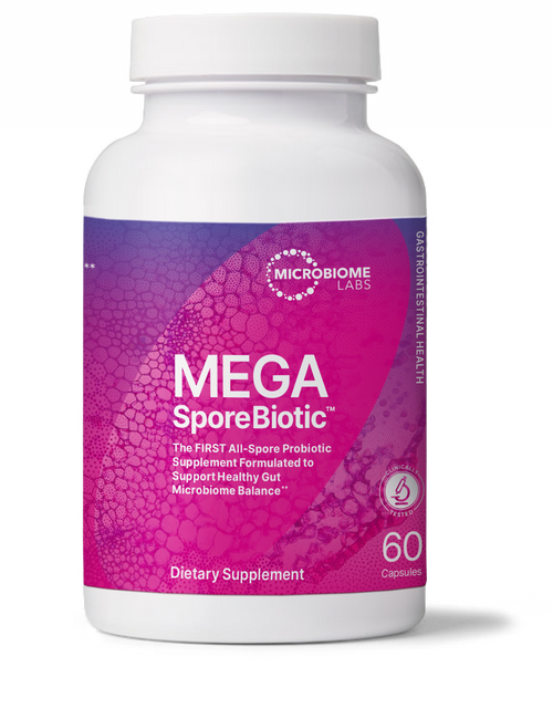 MegaSporeBiotic Probiotics for Women & Men - All-Spore Antioxidant-Producing Supplement - 60 Capsules Survives Stomach Acid
