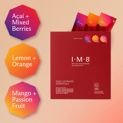 Daily Ultimate Essentials Pro: All-in-One Supplement Variety Pack - David Beckham's Super Supplement