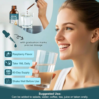 Liposomal Lymphatic Drainage Drops - 11 In 1 Organic Supplement with Burdock Root Echinacea Elderberry Calendula Cleavers Herb Dandelion Supports Lymphatic Health 2 FL.OZ Healthcare Natural