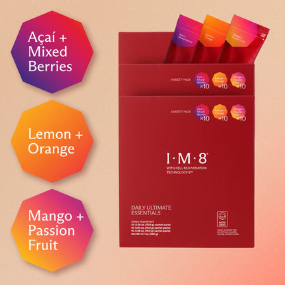 Daily Ultimate Essentials Pro: All-in-One Supplement Variety Pack - David Beckham's Super Supplement