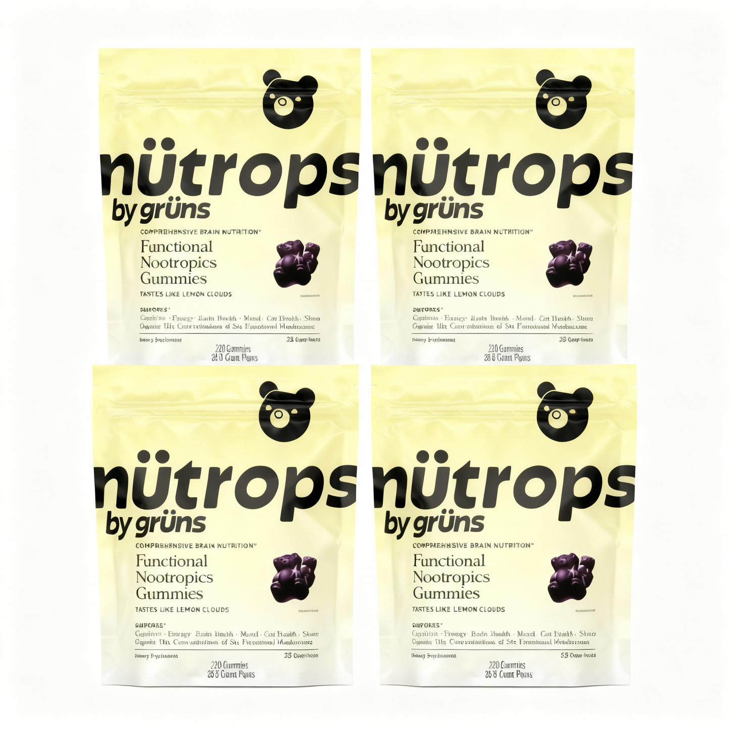 Nütrops Daily Gummies-Daily Gummies-Elevate Your Brain Health, Energy &amp; Wellness with 6 Power-Packed Mushrooms