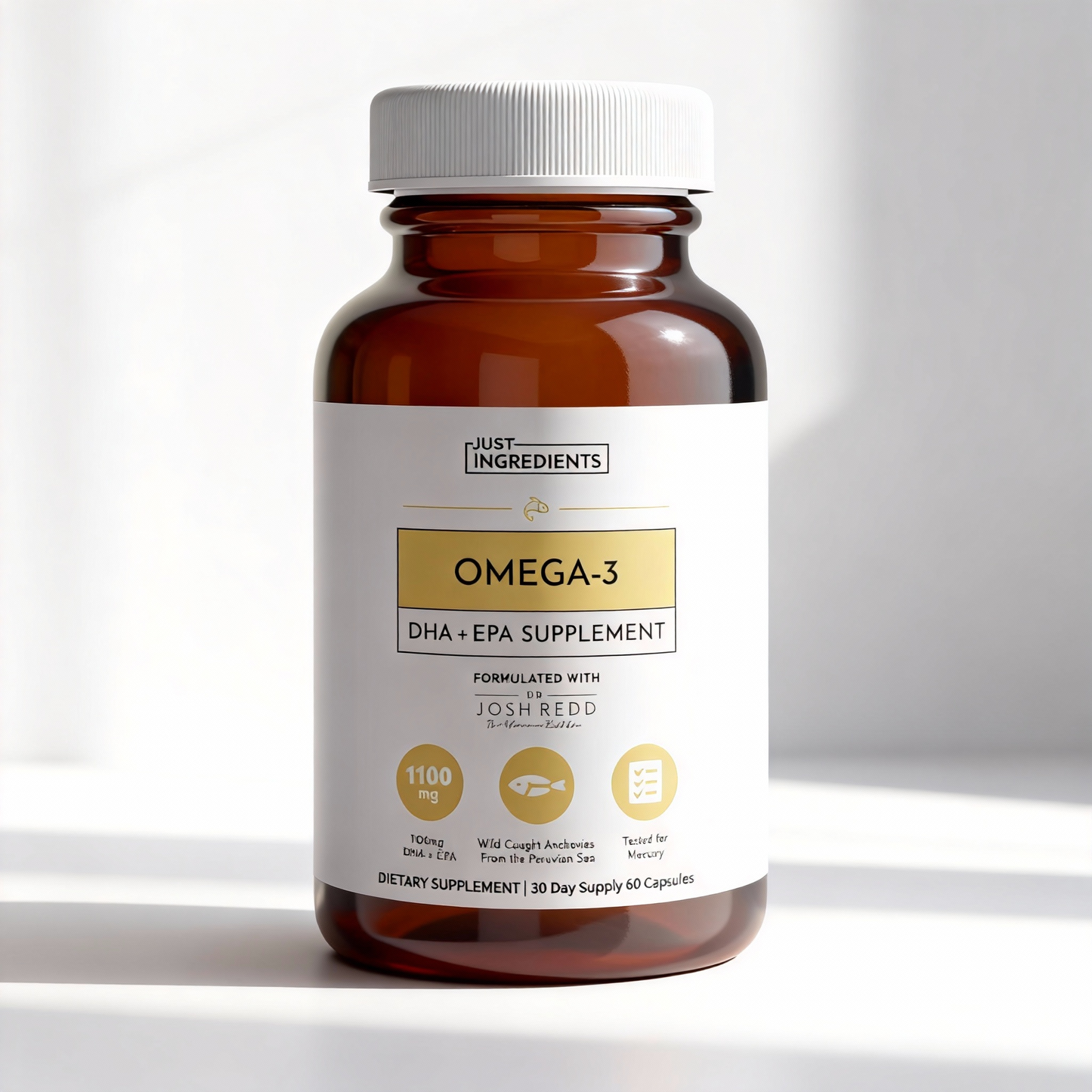 Ingredients Omega-3 EPA/DHA Supplement | Sourced from Wild Peruvian Anchovies