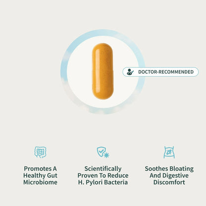 SNAP Gut Health Digestive Health Probiotics Enzymes Turmeric PYLOPASS H Pylori