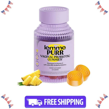Lemme Purr Vaginal Probiotic Gummies-pH,Odor,Yeast Balance & Immune Support