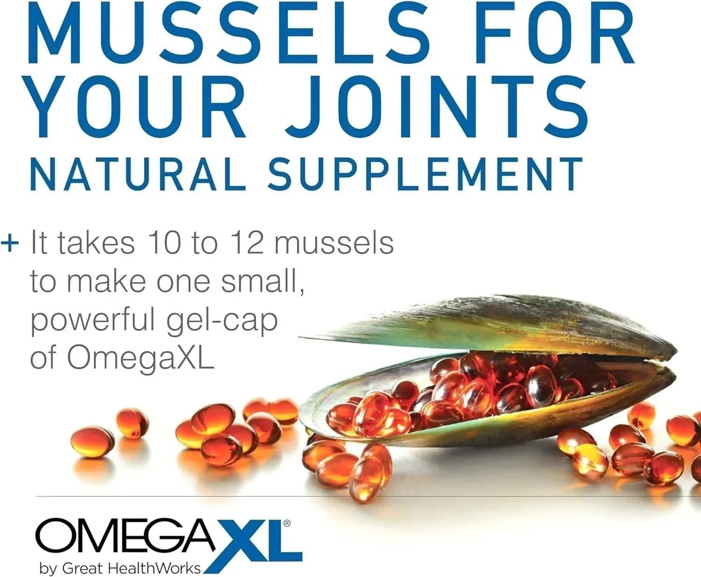 Omega XL 120 Capsules Green Lipped Mussel Omega-3 Joint Relief New