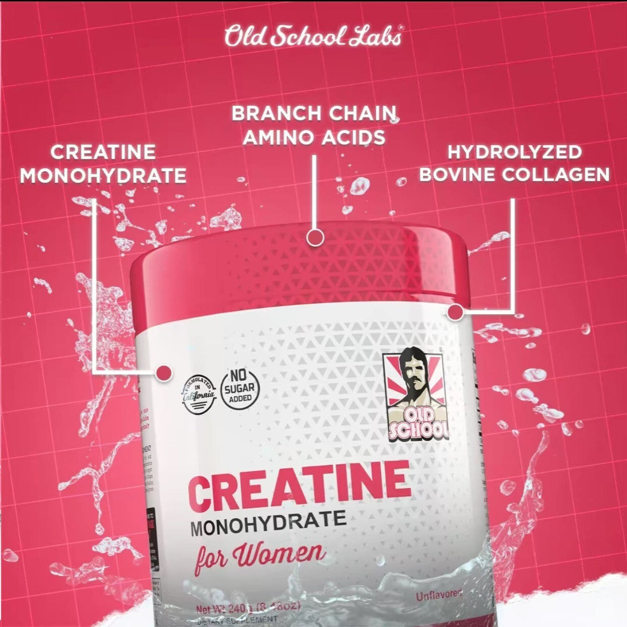 Creatine Monohydrate for Women -240g (30 Servings)