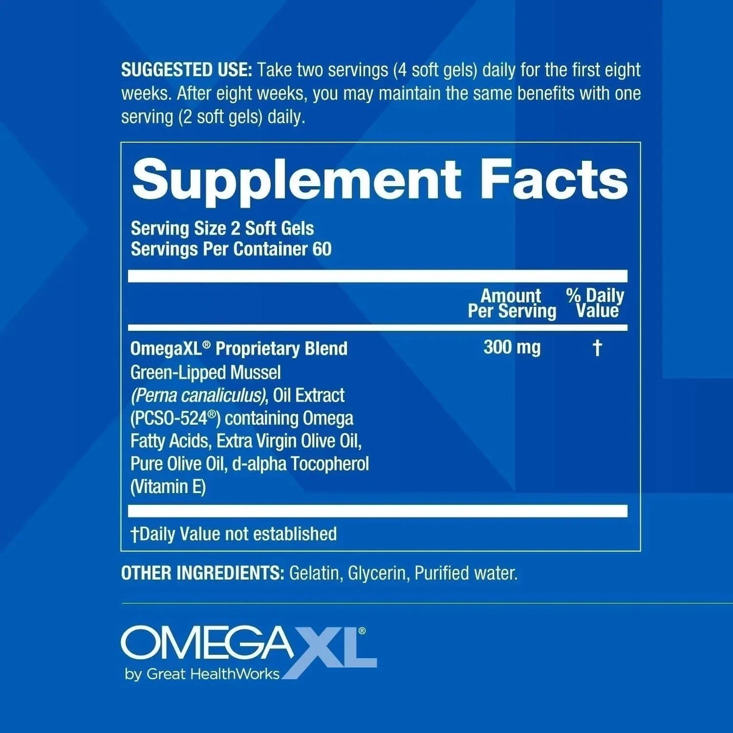 Omega XL 120 Capsules Green Lipped Mussel Omega-3 Joint Relief New