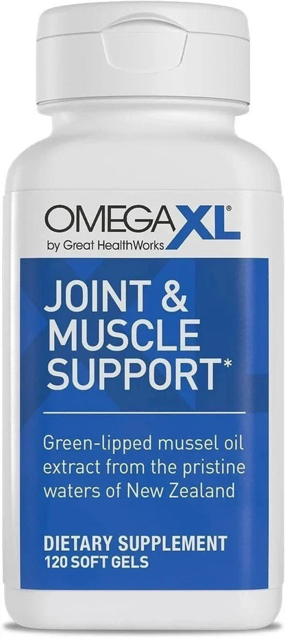 Omega XL 120 Capsules Green Lipped Mussel Omega-3 Joint Relief New